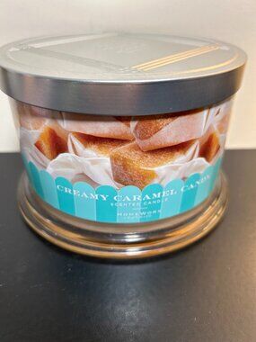 HomeWorx by Slatkin Creamy Caramel Candy 4-Wick 18oz Candle NEW